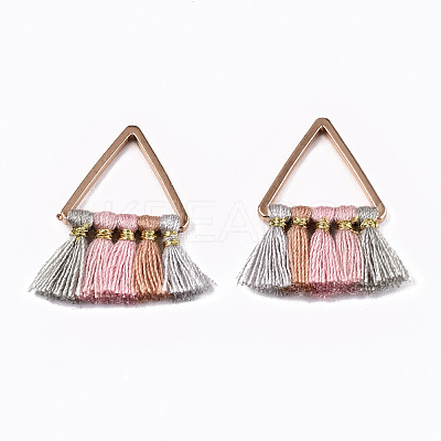 Polyester Tassel Pendants FIND-R086-08F-1