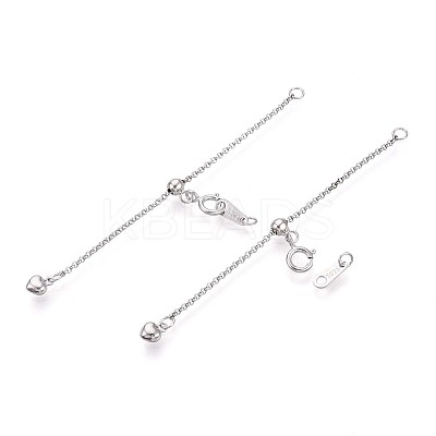 925 Sterling Silver Chain Extenders STER-T008-57S-1