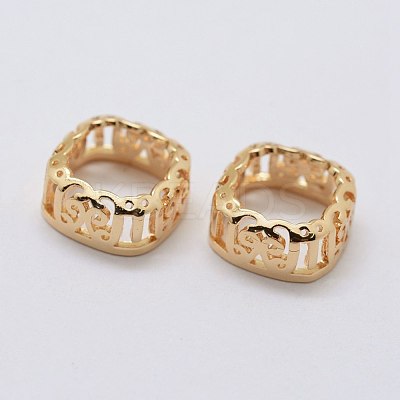 Brass Sew on Prong Settings KK-E753-02LG-10x10-1