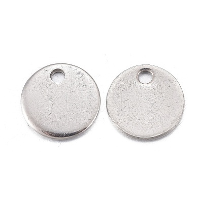 Non-Tarnish 201 Stainless Steel Charms STAS-F255-043P-8mm-1