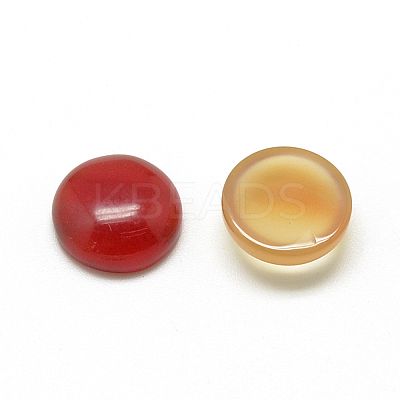 Natural Agate Cabochons G-R416-8mm-12-1