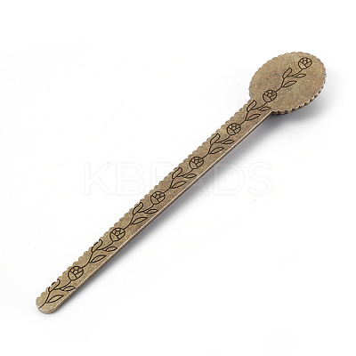 Tibetan Style Alloy Ruler/Bookmarks AJEW-JK00147-M-1