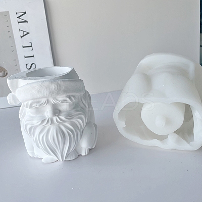Jiahui Mei DIY Santa Claus Plaster Flower Pot Silicone Mold Crystal Dropping Resin Molds PW-WG14CB1-01-1
