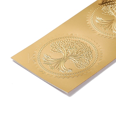 Self Adhesive Gold Foil Embossed Stickers DIY-XCP0002-15A-1
