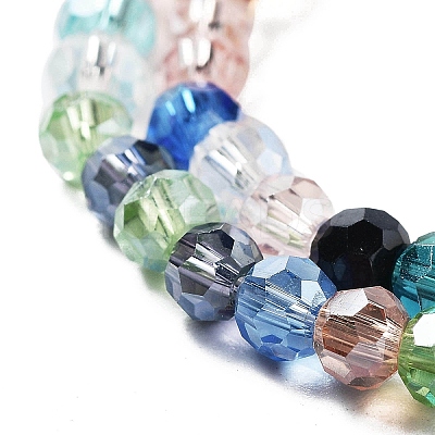 Electroplate Transparent Glass Beads Strands EGLA-A035-T4mm-HA01-1