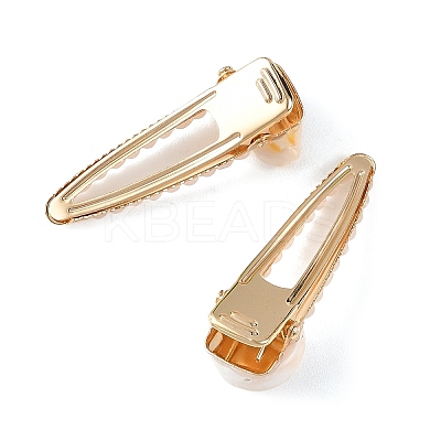 3Pcs 3 Styles Natural Shell Alligator Hair Clips PHAR-TA000012-1