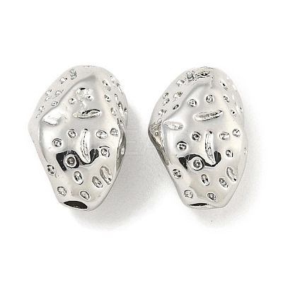 Textured Brass Beads KK-Q820-29P-1