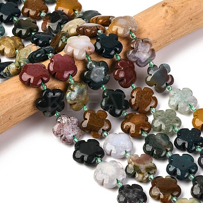 Natural Ocean Jasper/Ocean Agate Beads Strands G-D475-02D-1
