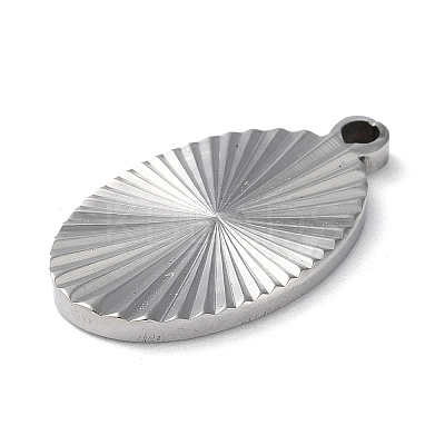 Non-Tarnish 304 Stainless Steel Pendants STAS-D025-05P-02-1