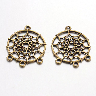 Tibetan Style Alloy Chandelier Components Links TIBE-A30127-AB-NR-1