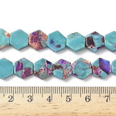 Dyed Synthetic Imperial Jasper Beads Strands G-D337-10mm-A01-1