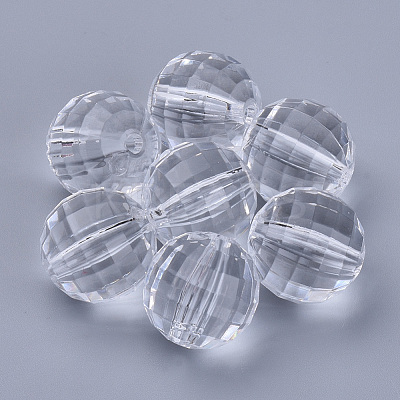 Transparent Acrylic Beads X-TACR-Q254-8mm-V01-1