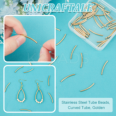 304 Stainless Steel Tube Beads STAS-UN0054-19-1