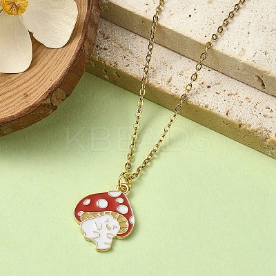 8Pcs 4 Styles Autumn Theme Alloy Enamel Pendants ENAM-YW0003-38-1