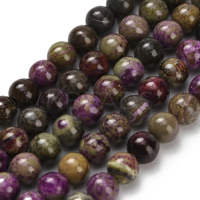 Natural Atlantisite Stichtite Beads Strands G-Z110-C06-4mm-1