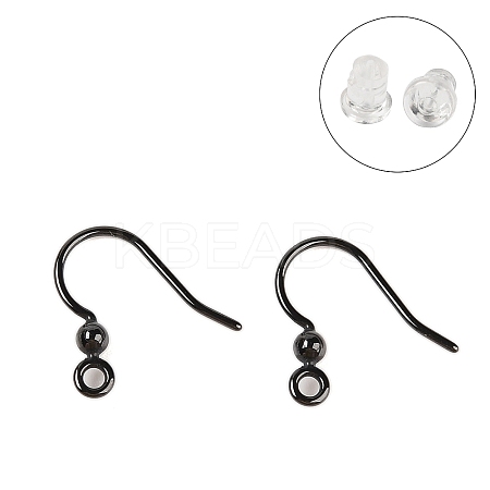 Hypoallergenic Bioceramics Zirconia Ceramic Earring Hooks EJEW-C111-09F-1