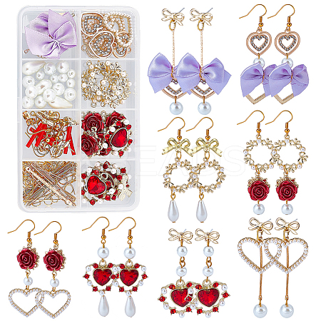 DIY Imitation Pearl Earring Making Kit DIY-SC0019-31-1