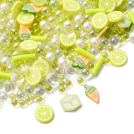 Handmade Polymer Clay Cabochons and Plastic Beads for DIY Jewelry Making Findings CLAY-B007-04L-1