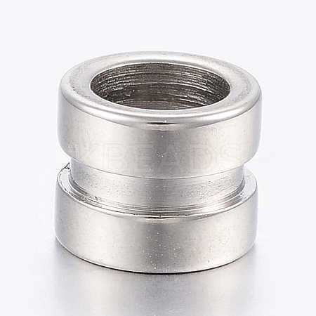 Tarnish Resistant 304 Stainless Steel Tube Beads STAS-F150-019P-1