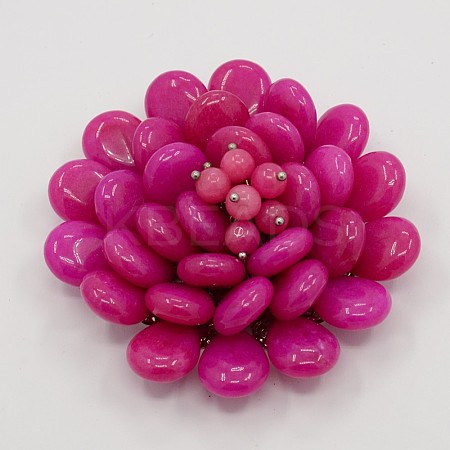 Dyed Jade Cabochons G-N0035-03-1
