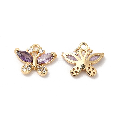 Real 18K Gold Plated Brass Pendant KK-B074-72G-03-1