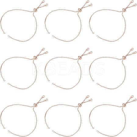 Unicraftale Brass Slider Bracelets Making MAK-UN0001-04RG-1