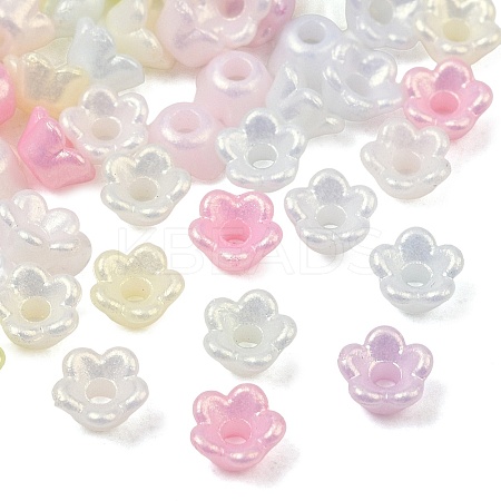 Opaque Acrylic Beads AC-CBAE09B-15-1
