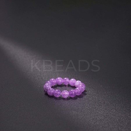 Natural Quartz Stretchy Finger Rings FS-WG01730-53-1