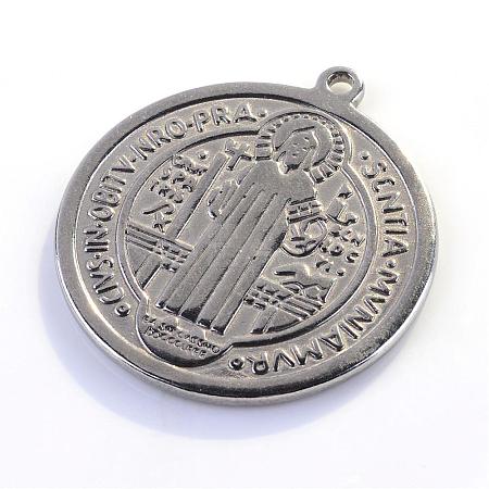 Non-Tarnish 304 Stainless Steel Pendants STAS-S047-009-1