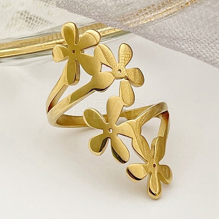 304 Stainless Steel Adjustable Rings for Women RJEW-U029-03G-1