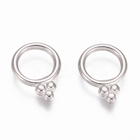 Non-Tarnish 304 Stainless Steel Pendants STAS-G218-10P-1