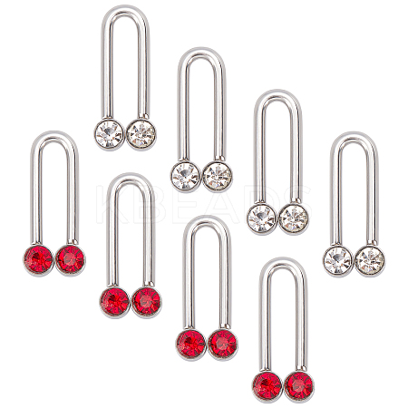 24Pcs 2 Colors 304 Stainless Steel Pendants STAS-UN0021-24P-1