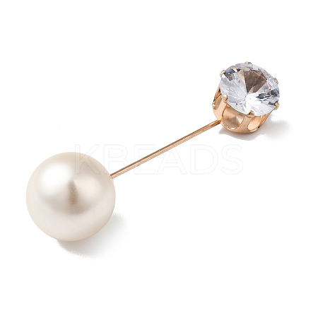 Zinc Alloy Rhinestone Lapel Pins LS-JEWB-K010-03-KCG-1