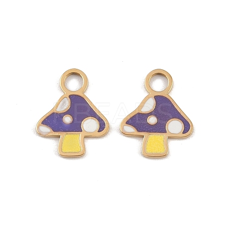 304 Stainless Steel Enamel Charms STAS-G357-21G-01-1