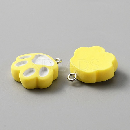 Opaque Resin Pendants RESI-TAC0004-25A-1