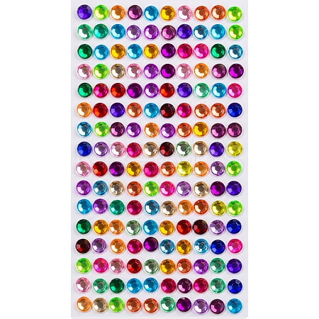 Self Adhesive Acrylic Rhinestone Stickers STIC-PW0012-09A-03-1