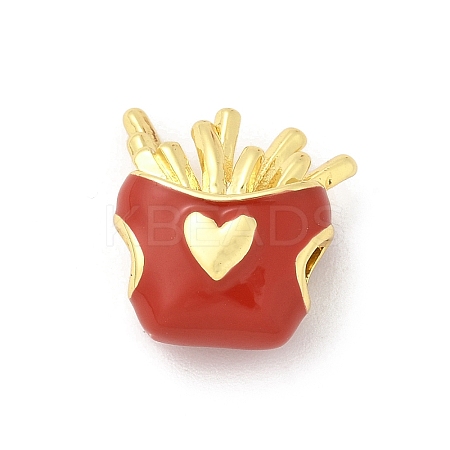 Brass Enamel Beads KK-S511-27A-G-1