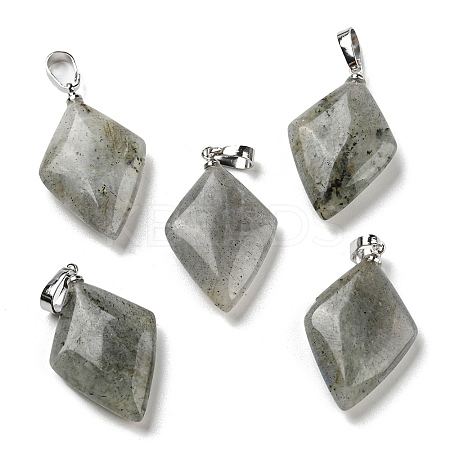 Natural Labradorite  Pendants G-C066-03B-1