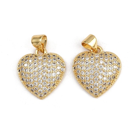 Brass Micro Pave Cubic Zirconia Pendants ZIRC-I367-07G-10-1