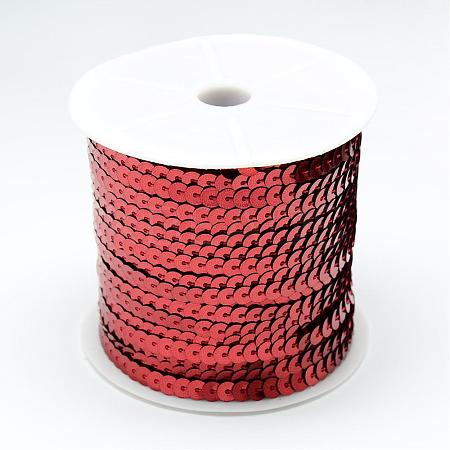 Plastic Paillette Beads PVC-Q085-6mm-3-1