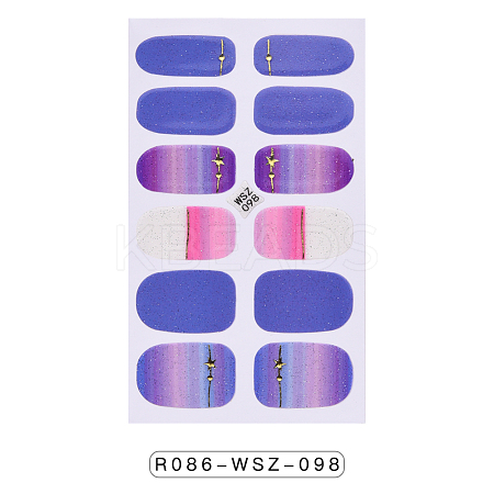 Full Wrap Gradient Nail Polish Stickers MRMJ-R086-WSZ-098-1
