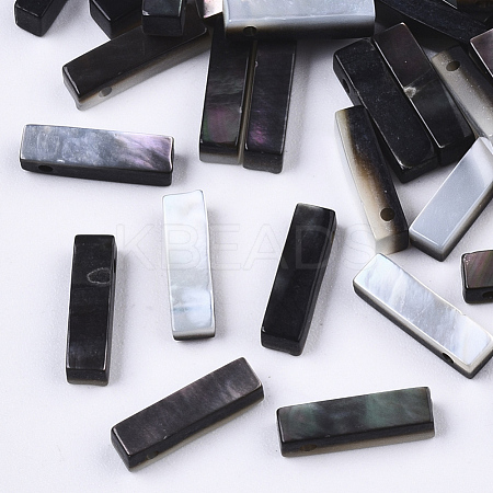 Natural Black Lip Shell Beads X-SSHEL-S265-001I-1