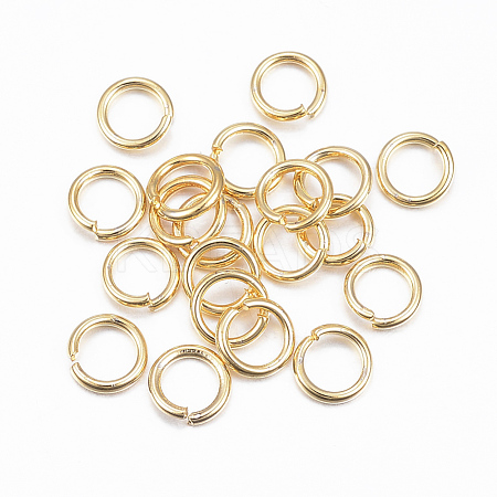 304 Stainless Steel Open Jump Rings X-STAS-H558-03G-1