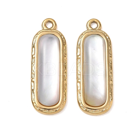 Natural Freshwater Shell Pendants SA-CBA11D7-25A-G-1