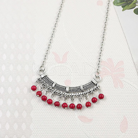 Yunnan Ethnic Style Miao Silver Pave Turquoise Pendant Necklaces Tibetan Nepalese Jewelry LV1527-1-1