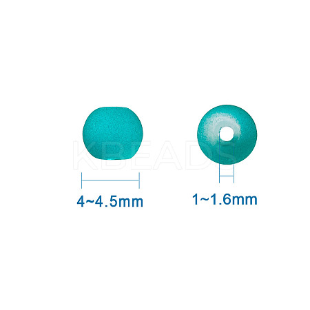 Transparent Frosted Glass Beads FGLA-TA0001-01-4mm-1