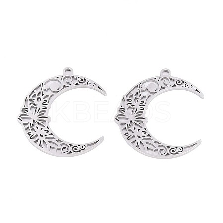 304 Stainless Steel Pendants STAS-N108-34P-1