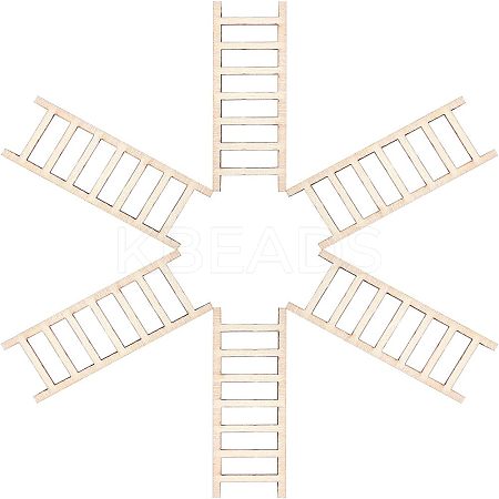 Ladder Unfinished Wooden Ornaments WOOD-WH0100-31-1