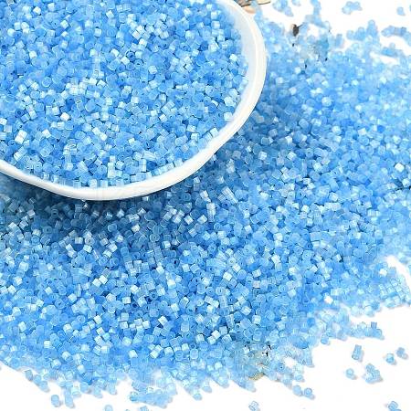 Imitation Cat Eyes Glass Seed Beads X1-SEED-H003-03W-1