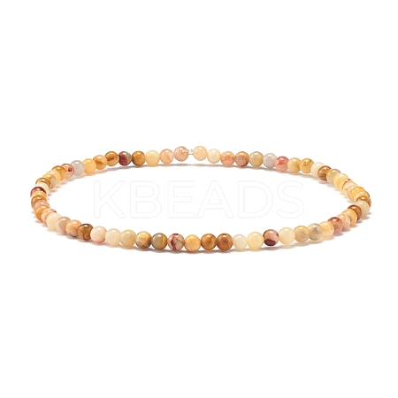 Mini Natural Crazy Agate Beaded Stretch Bracelets BJEW-JB07669-03-1